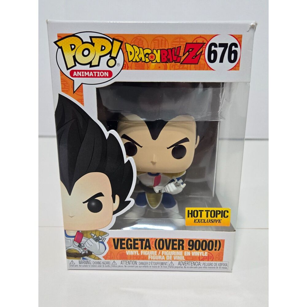 Funko Pop DBZ Vegeta Over 9000 #676 | Hot Topic Exclusive Vinyl Figure